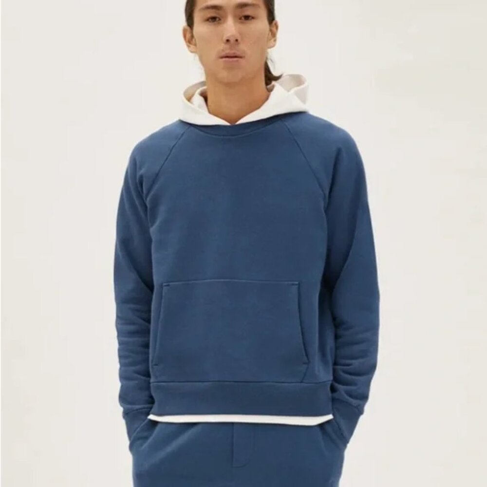 Everlane The Track Crewneck Sweatshirt Kingfisher Blue XS